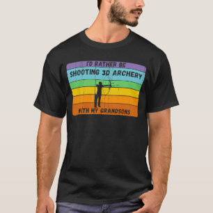 Wees eerder 3D-boogschieten met oma's 3D-boogschi T-shirt