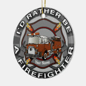 Wees eerder een brandweerman ornament (Links)