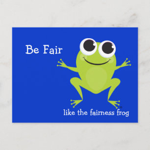 "Wees eerlijk" Cute hopping frog Briefkaart
