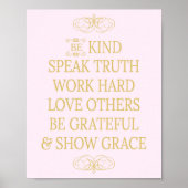 Wees eerlijk, Inspirerend hoop Poster (Voorkant)