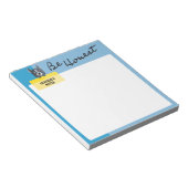 Wees eerlijk laat blauwe hond houdt persoonlijk be notitieblok (Schuin)