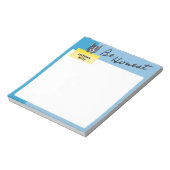 Wees eerlijk laat blauwe hond houdt persoonlijk be notitieblok (Linkerzijde)