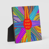 "Wees eerlijk tegen je" Plaque met standaard Fotoplaat (Voorkant)