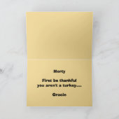 "Wees eerst dankbaar dat je geen Turkije bent" Kaa Kaart (Binnen)