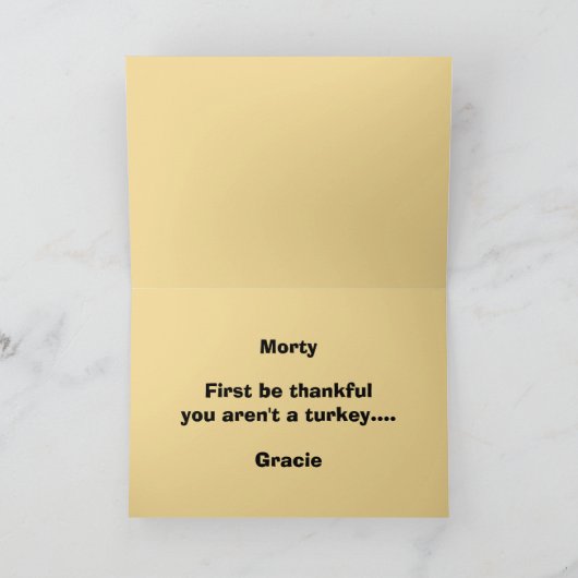 "Wees eerst dankbaar dat je geen Turkije bent" Kaa Kaart (Binnen)