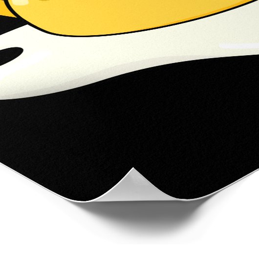 Wees Ei-cellent Grappige Ei Woordspeling Donkere B Poster (Hoek)