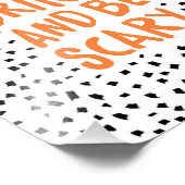 Wees eng gescand | Halloween Art Print Foto Afdruk (Hoek)