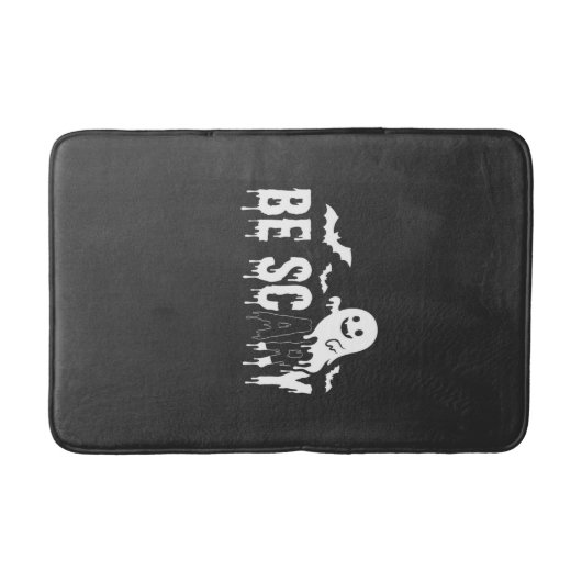 Wees eng Halloween Geest Vleermuis Ontwerp_1 Badmat (Voorkant)