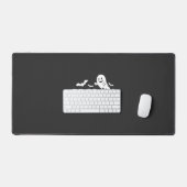 Wees eng Halloween Geest Vleermuis Ontwerp_1 Bureaumat (Keyboard & Muis)