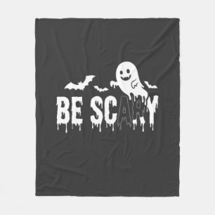 Wees eng Halloween Geest Vleermuis Ontwerp_1 Fleece Deken