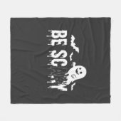Wees eng Halloween Geest Vleermuis Ontwerp_1 Fleece Deken (Voorkant (Horizontaal))