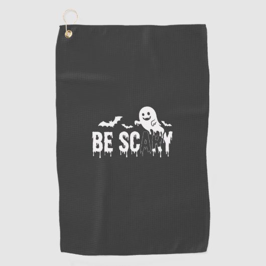 Wees eng Halloween Geest Vleermuis Ontwerp_1 Golfhanddoek (Voorkant)