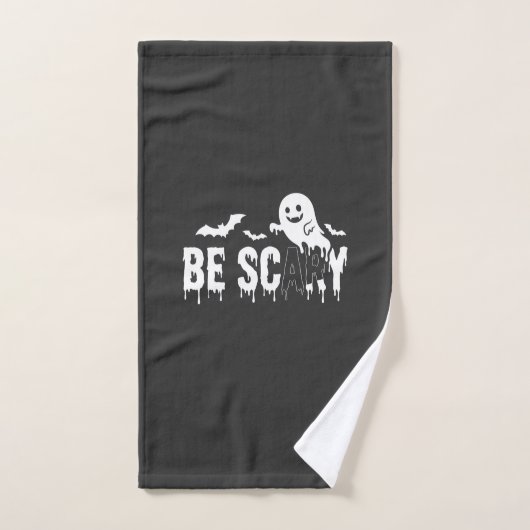 Wees eng Halloween Geest Vleermuis Ontwerp_1 Handdoek (Handdoek)