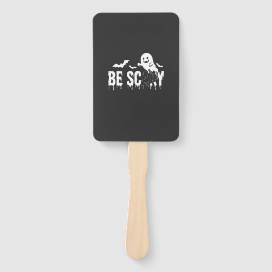 Wees eng Halloween Geest Vleermuis Ontwerp_1 Handwaaier (Voorkant)