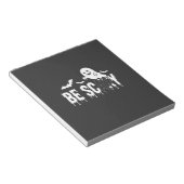 Wees eng Halloween Geest Vleermuis Ontwerp_1 Notitieblok (Schuin)