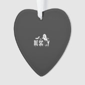 Wees eng Halloween Geest Vleermuis Ontwerp_1 Ornament (voorkant)