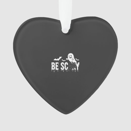 Wees eng Halloween Geest Vleermuis Ontwerp_1 Ornament (voorkant)