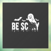 Wees eng Halloween Geest Vleermuis Ontwerp_1 Raamsticker (Vel 3)