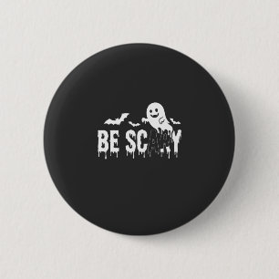 Wees eng Halloween Geest Vleermuis Ontwerp_1 Ronde Button 5,7 Cm