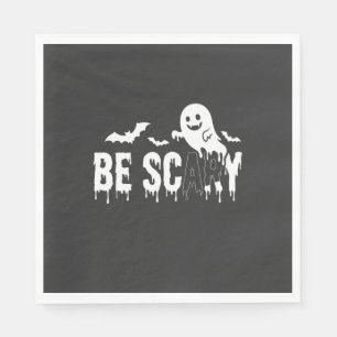 Wees eng Halloween Geest Vleermuis Ontwerp_1 Servet