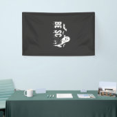 Wees eng Halloween Geest Vleermuis Ontwerp_1 Spandoek (Beurs)