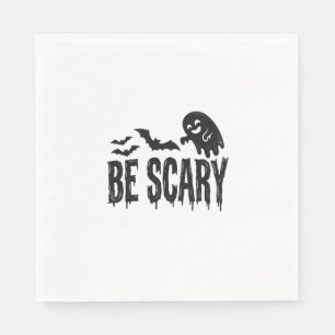 Wees eng vintage vleermuis Halloween shirt ontwerp Servet