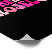 Wees er bij een Prosecco-wijn drinkende vrijgezell Poster (Hoek)