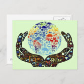 Wees er eentje met de aarde briefkaart (Voorkant / Achterkant)