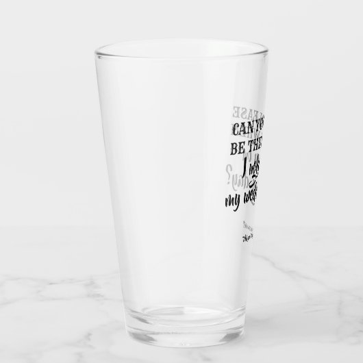 Wees er - Grappig bruidsmeisje voorstel Glas (Rechts)