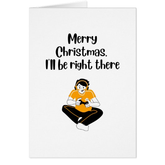 Wees er meteen bij: Grappig Gamer Holiday-kerstkaa (Voorkant)