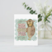 Wees er voor je! briefkaart (Staand voorkant)