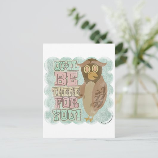 Wees er voor je! briefkaart (Staand voorkant)