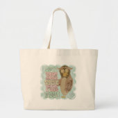 Wees er voor je! grote tote bag (Voorkant)