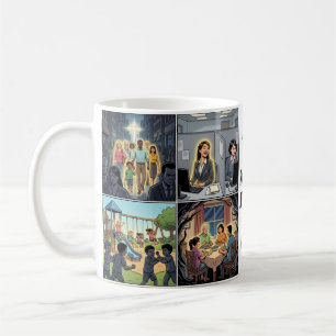 Wees erin, niet erbij strip koffiemok