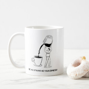 Wees even sterk als je espressokop – koffieliefheb koffiemok