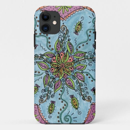 Wees evenwichtig Mandala iPhone 11 Hoesje (Achterkant)