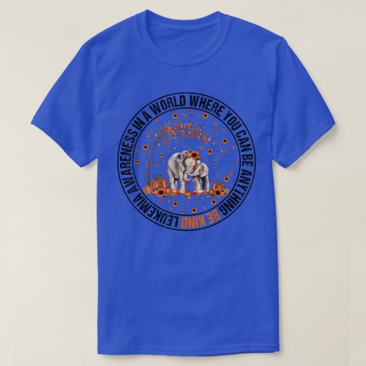 Wees extra bewust van het Oranje leukemie T-shirt (Design voorkant)
