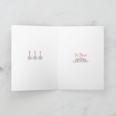 "WEES FEESTELIJK!" ART DECO VAKANTIE SHOPPER FEESTDAGEN KAART (Binnen)