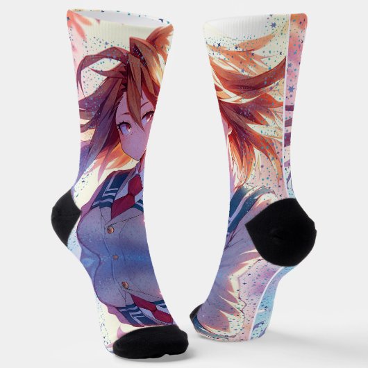 WEES FEL GESTILEERD DOOR TREAL SOKKEN (Gebogen)