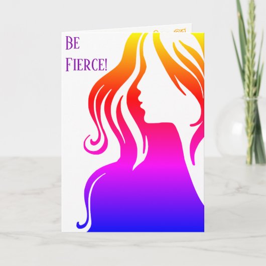 Wees fel, het is je sentimentele verjaardag kaart (Voorkant)