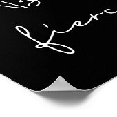 Wees fel wit lettertype poster (Hoek)