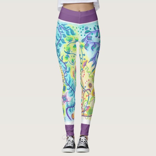 Wees flexibel en geef je vrijheid - yoga leggings (Voorkant)