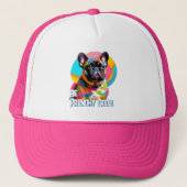 Wees frenchy cool trucker pet (Voorkant)
