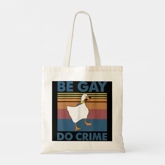 Wees Gay Do Crime Tote Bag (Achterkant)
