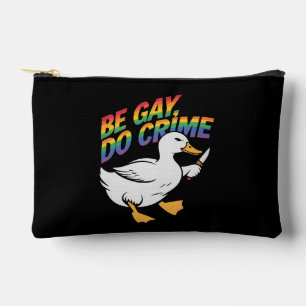 Wees Gay Doe Misdaad Grappige Gans Regenboog Pride Etui