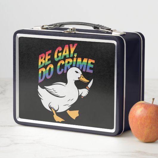 Wees Gay Doe Misdaad Grappige Gans Regenboog Trots (In situ)