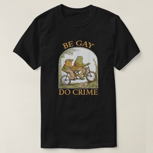 Wees Gay Doe Misdaad - Kikker & Pad T-shirt (Design voorkant)