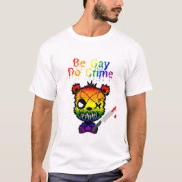 Wees Gay Doe Misdaad LGBTQ+ Pride Beer T-shirt