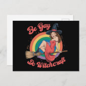 Wees Gay Doe Witchcraft Gay Pride Heks Halloween Briefkaart (Voorkant / Achterkant)