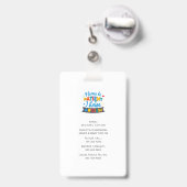 Wees geduld als ik een aangepast autisme heb badge (Achterkant met uittrekbare clip)